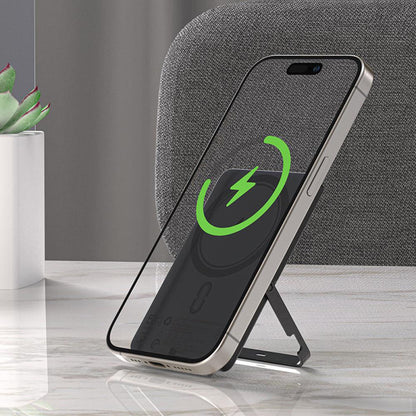 Externer Wireless Akku Acefast M16, 5000mAh, 18W, PD + FQI, 1 x QI - 1 x USB-C, Schwarz