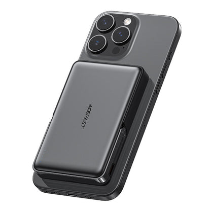 Externer Wireless Akku Acefast M17, 10000mAh, 22.5W, PD + FQI, 1 x QI - 1 x USB-C, Schwarz