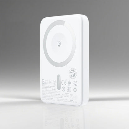 Externer Wireless Akku Acefast M25, 5000mAh, 20W, PD + FQI, 1 x QI - 1 x USB-C, Weiß