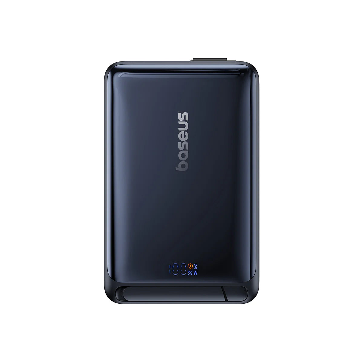 Externer Wireless-Akku Baseus Nomos, 10000mAh, 45W, PD + FQI, 1 x QI - 2 x USB-C, Schwarz P10078800123-00