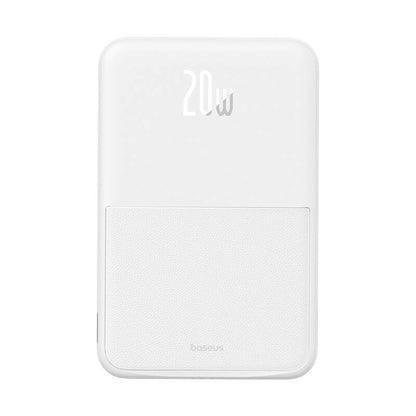 Externer Wireless-Akku Baseus MagPro PPCXZ05, 5000mAh, 20W, PD + FQI, 1 x QI - 1 x USB-C, Weiß P10064101223-00