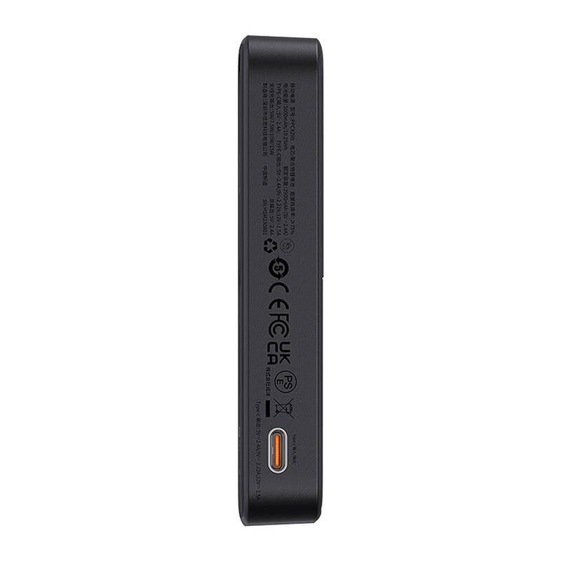 Baseus MagPro PPCXZ05 Wireless External Battery, 5000mAh, 20W, PD + FQI, 1 x QI - 1 x USB-C, Black P10064101123-00