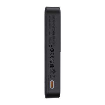 Baseus MagPro PPCXZ05 Wireless External Battery, 5000mAh, 20W, PD + FQI, 1 x QI - 1 x USB-C, Black P10064101123-00