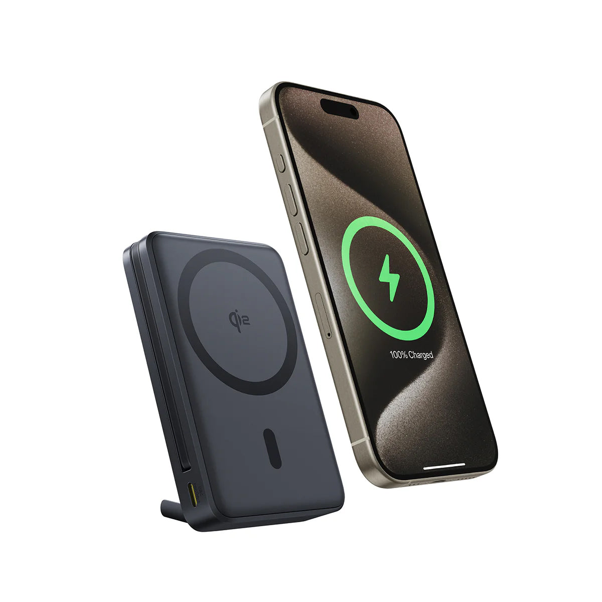 Externer Wireless-Akku Baseus Nomos, 10000mAh, 45W, PD + FQI, 1 x QI - 2 x USB-C, Schwarz P10078800123-00