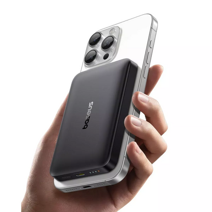 Externer Wireless-Akku Baseus Enerfill FM12, 10000mAh, 22.5W, PD + FQI, 1 x QI - 1 x USB-C, Schwarz E0028500