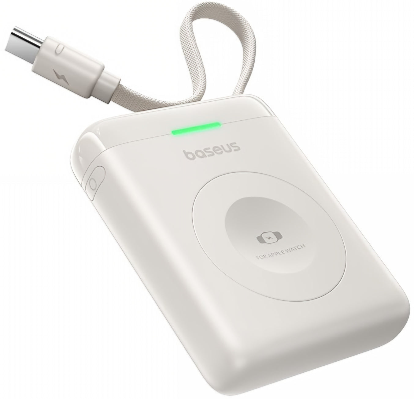 Wireless Externe Batterie Baseus EnerFill FW11 für Apple Watch Series, 1640mAh, 5W, 1 x QI, Weiß E0205302