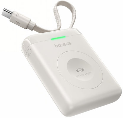 Wireless Externe Batterie Baseus EnerFill FW11 für Apple Watch Series, 1640mAh, 5W, 1 x QI, Weiß E0205302