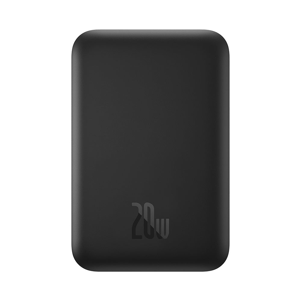 Externer Wireless-Akku Baseus Mini Air, 6000mAh, 20W, PD + FQI, 1 x QI - 1 x USB-C, Schwarz P10059002113-00