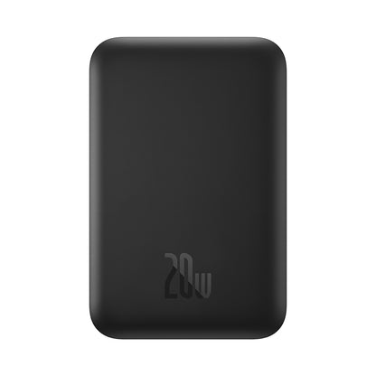Externer Wireless-Akku Baseus Mini Air, 6000mAh, 20W, PD + FQI, 1 x QI - 1 x USB-C, Schwarz P10059002113-00