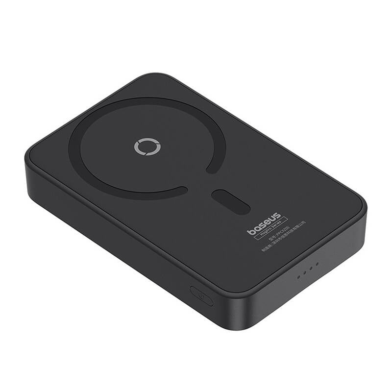 Baseus MagPro PPCXZ05 Wireless External Battery, 5000mAh, 20W, PD + FQI, 1 x QI - 1 x USB-C, Black P10064101123-00