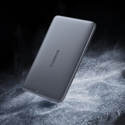 Externer Wireless-Akku Baseus PicoGo AM41, 5000mAh, 20W, PD + FQI, 1 x QI - 1 x USB-C, Grau P1007680C813-00