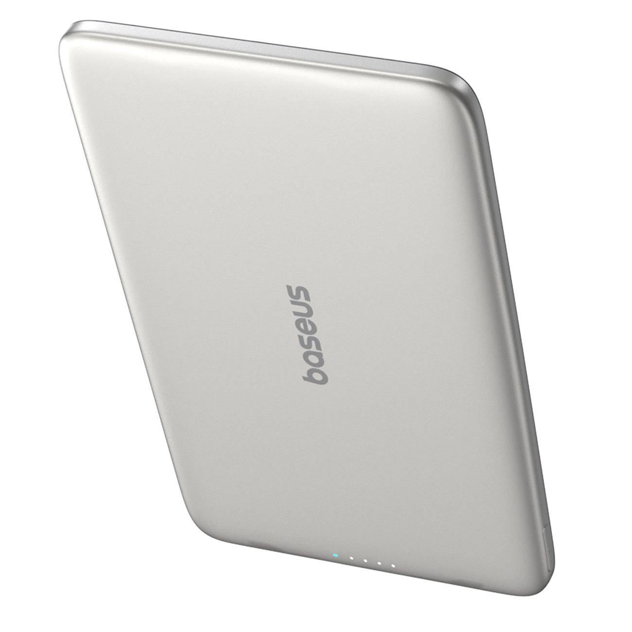 Externer Wireless-Akku Baseus PicoGo AM41, 5000mAh, 20W, PD + FQI, 1 x QI - 1 x USB-C, Beige
