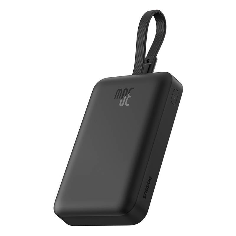 Externer Akku Wireless Baseus Magnetic Mini, 10000mAh, 30W, PD + FQI, 1 x QI - 2 x USB-C, Schwarz P1002210B113-00