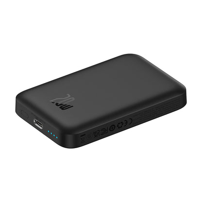 Externer Wireless-Akku Baseus Mini Air, 6000mAh, 20W, PD + FQI, 1 x QI - 1 x USB-C, Schwarz P10059002113-00
