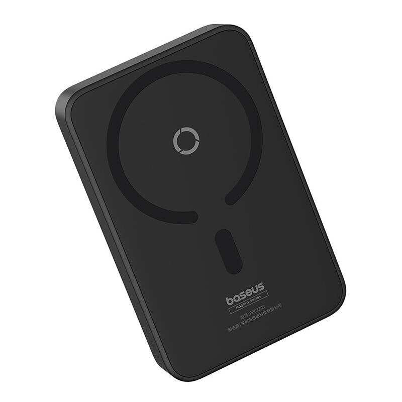 Baseus MagPro PPCXZ05 Wireless External Battery, 5000mAh, 20W, PD + FQI, 1 x QI - 1 x USB-C, Black P10064101123-00