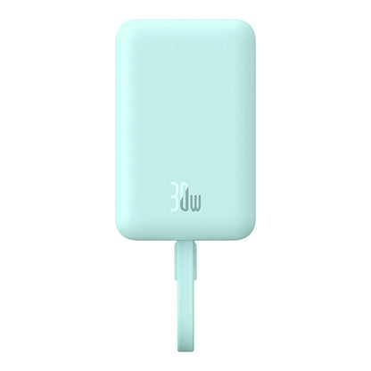 Externer Wireless-Akku Baseus Magnetic Mini, 10000mAh, 30W, PD + FQI, 1 x Lightning - 1 x QI - 1 x USB-C, Blau P1002210B333-00
