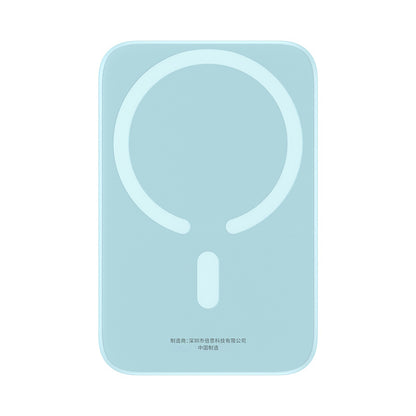 Externer Wireless-Akku Baseus Mini Air, 6000mAh, 20W, PD + FQI, 1 x QI - 1 x USB-C, Blau P10059002313-00