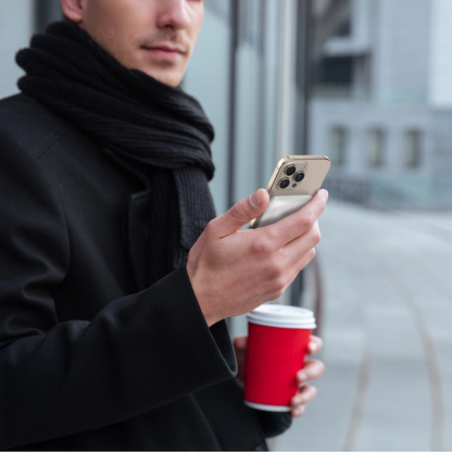 Externer Wireless-Akku Dudao K26, 10000mAh, 20W, PD + FQI, 1 x QI - 1 x USB-C, Weiß