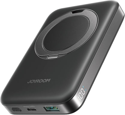 Externer Wireless-Akku Joyroom JR-PBM12, 10000mAh, 22.5W, QC + PD + FQI, 1 x QI - 1 x USB-A - 1 x USB-C, Schwarz