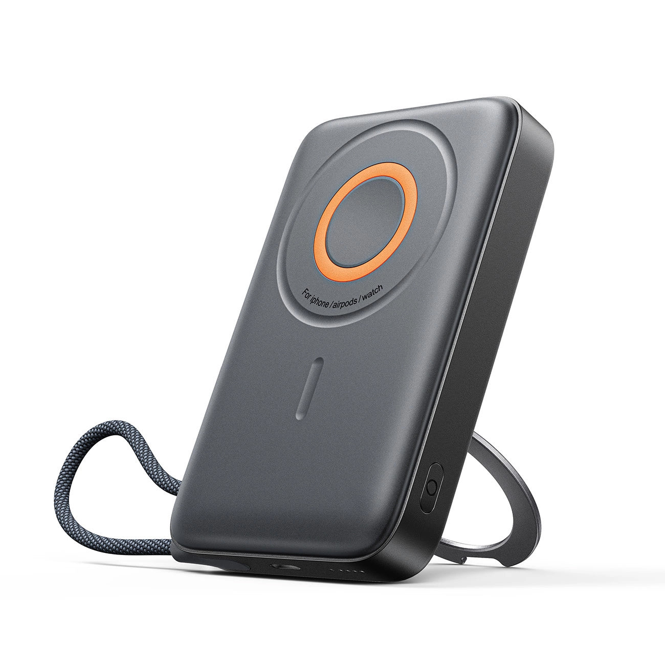 Externer Wireless-Akku Joyroom JR-PBM02, 10000mAh, 22.5W, PD + FQI, 1 x QI - 2 x USB-C, Schwarz