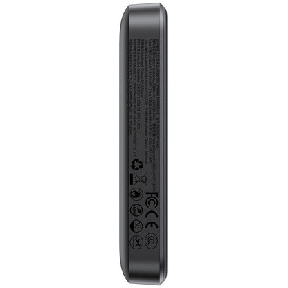 Externer Wireless-Akku Joyroom JR-W020, 10000mAh, 20W, QC + PD + FQI, 1 x QI - 1 x USB-A - 1 x USB-C, Schwarz