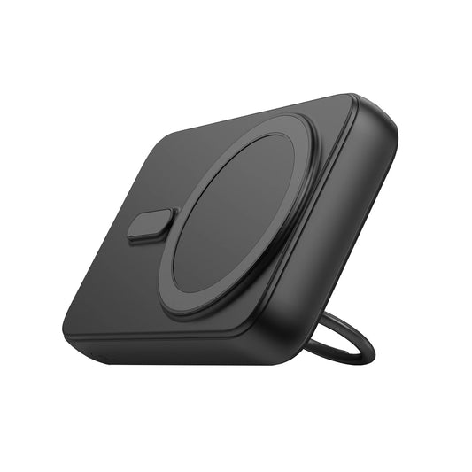 Externer Wireless-Akku Joyroom JR-W050, 10000mAh, 20W, QC + PD + FQI, 1 x QI - 1 x USB-A - 1 x USB-C, Schwarz