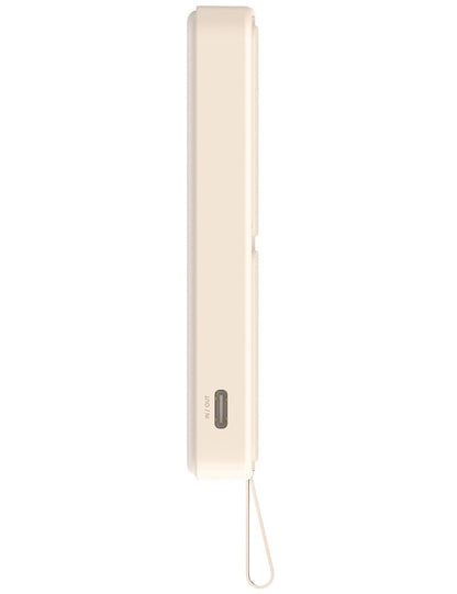 Xiaomi Mi Magnetic Wireless External Battery, 6000mAh, 15W, PD + FQI, 1 x QI - 1 x USB-C, Beige BHR9074GL