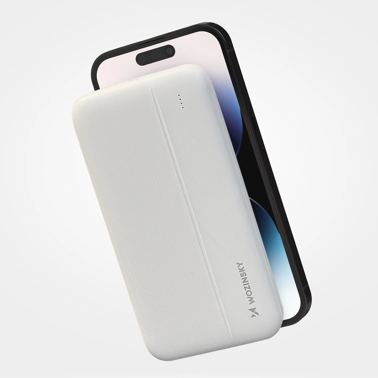 Externer Akku WZK WPBWE1, 10000mAh, 10W, 2 x USB-A, Weiß