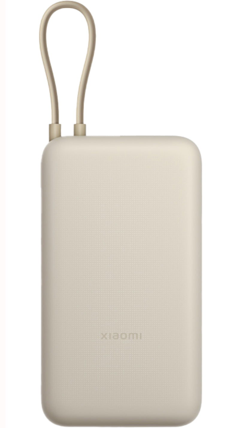 Externer Akku Xiaomi, 20000mAh, 33W, QC + PD, 1 x USB-A - 2 x USB-C, Beige BHR8851GL