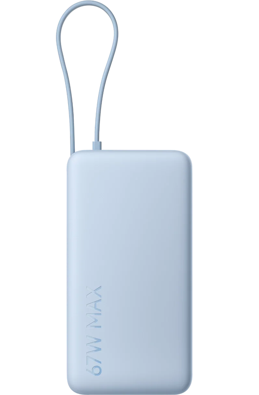 Externe Xiaomi Batterie, 20000mAh, 67W, QC + PD, 1 x USB-A - 2 x USB-C, Blau BHR08O8GL