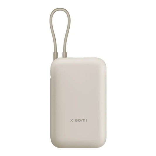 Externer Akku Xiaomi Pocket Edition Pro, 10000mAh, 33W, QC + PD, 1 x USB-A - 1 x USB-C, Beige BHR9072GL