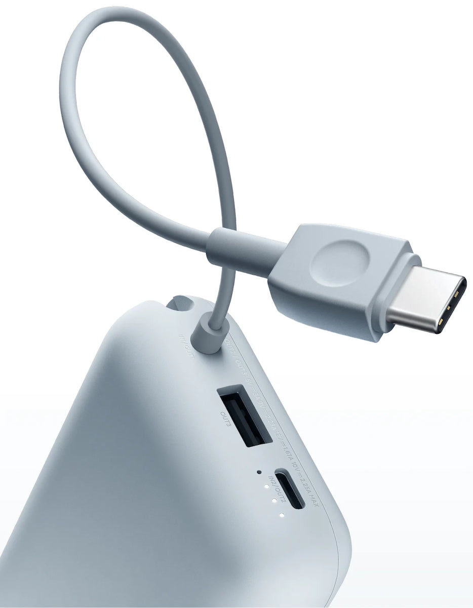 Xiaomi Pocket Edition Pro External Battery, 10000mAh, 33W, QC + PD, 1 x USB-A - 1 x USB-C, Blue BHR9073GL