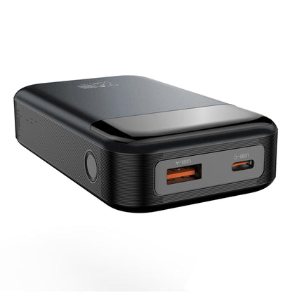 Externer Akku XO Design PR232, 10000mAh, 33W, QC + PD, 1 x USB-A - 1 x USB-C, Schwarz