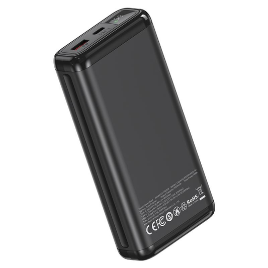 Externe Batterie XO Design PB309, 20000mAh, 22,5W, QC + PD, 1 x USB-A - 1 x USB-C, Schwarz