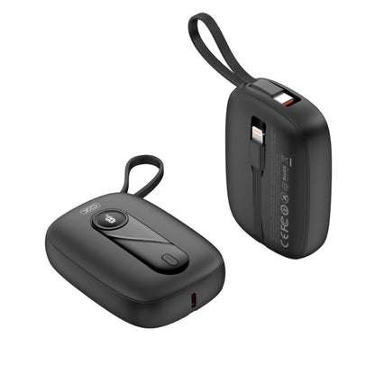Externer Akku XO Design PR246, 10000mAh, 22.5W, PD, 1 x Lightning - 2 x USB-C, Schwarz