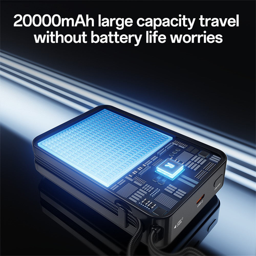 Externe Batterie Yesido YP97, 20000mAh, 65W, PD, 2 x USB-C, Grau