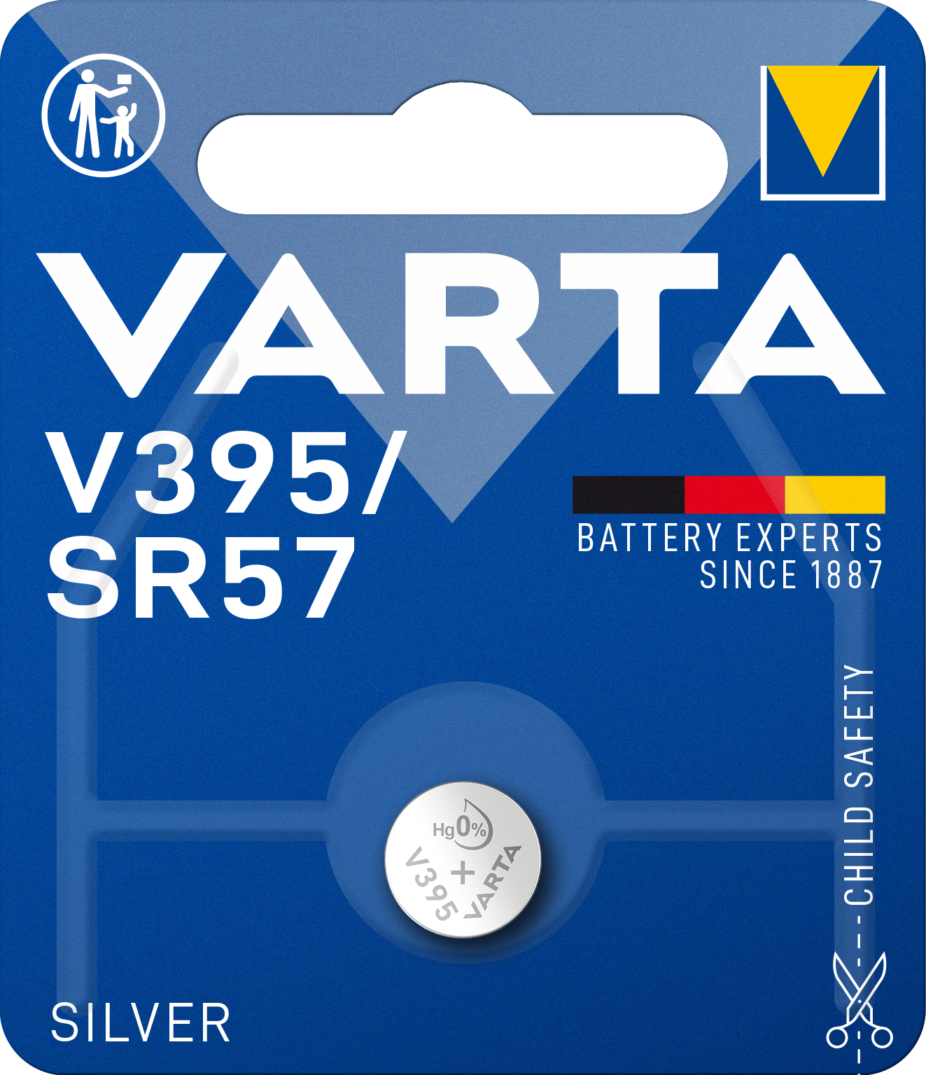 Varta-Batterie, V395 / SR57