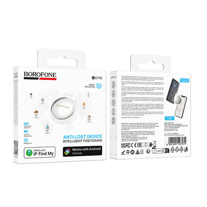 Borofone BC110 Find Dual Tracker für iOS / Android Series, Weiß