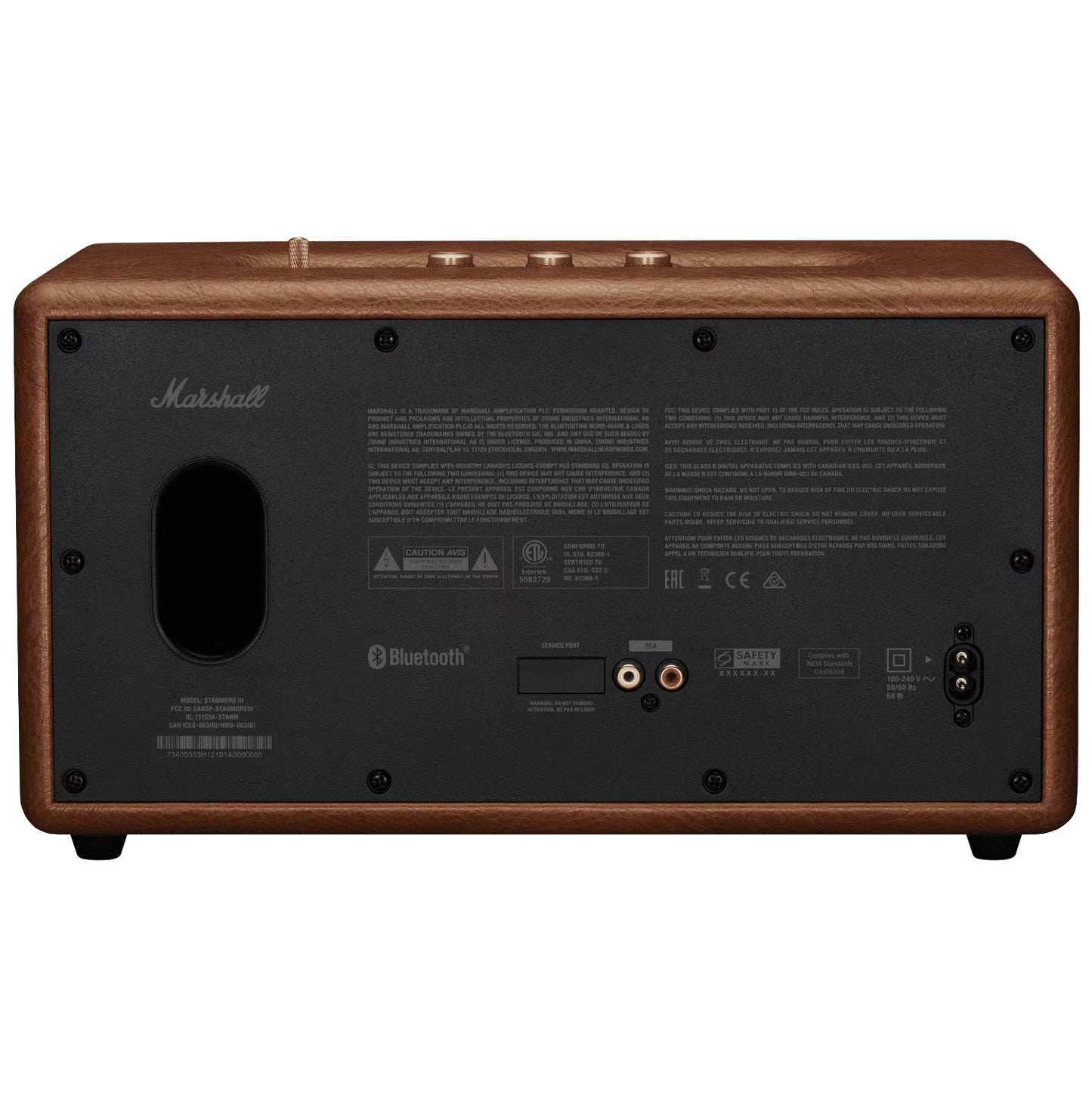 Bluetooth-Lautsprecher Marshall Stanmore III, 80W, Braun