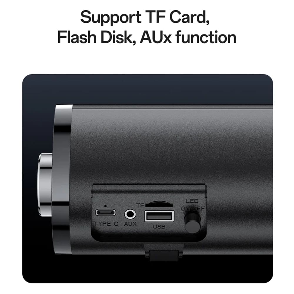 Yesido YSW27 Bluetooth Speaker, 10W, RGB, Black