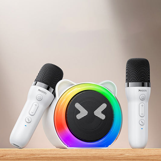 Bluetooth-Lautsprecher Yesido YSW36 Kids, 5W, Karaoke, Weiß