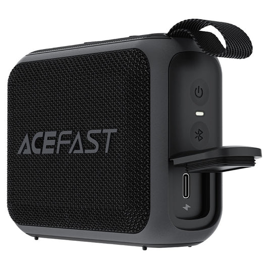 Tragbarer Bluetooth-Lautsprecher Acefast K4 Go, 5W, wasserdicht, Schwarz