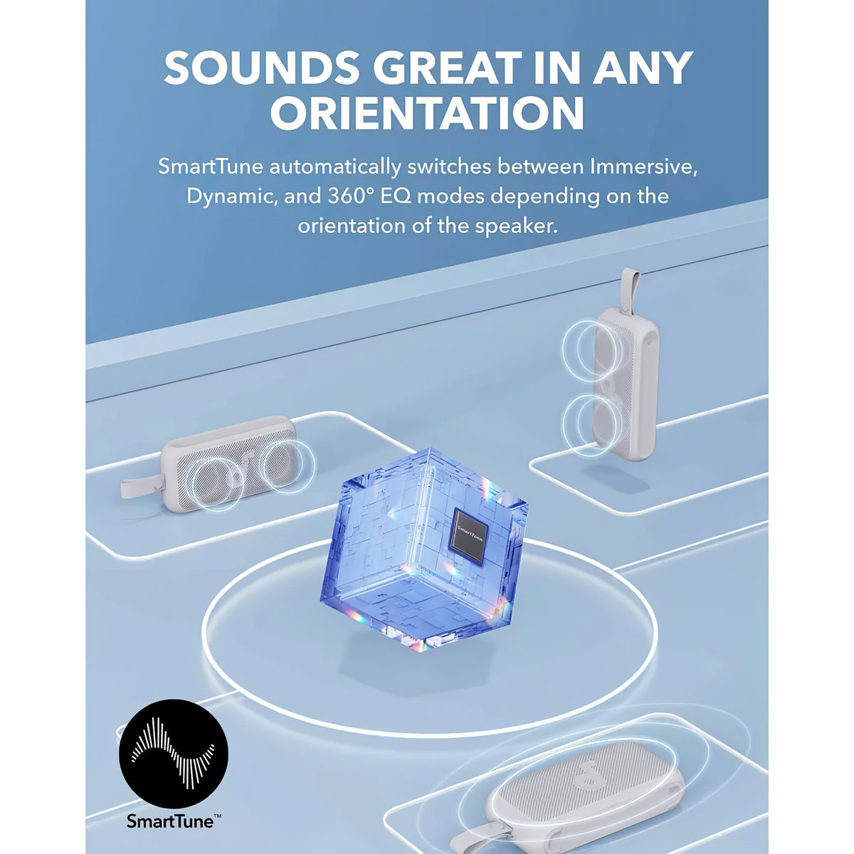 Tragbarer Bluetooth-Lautsprecher Anker SoundCore Motion 300, 30 W, TWS, wasserdicht, blau A3135031 
