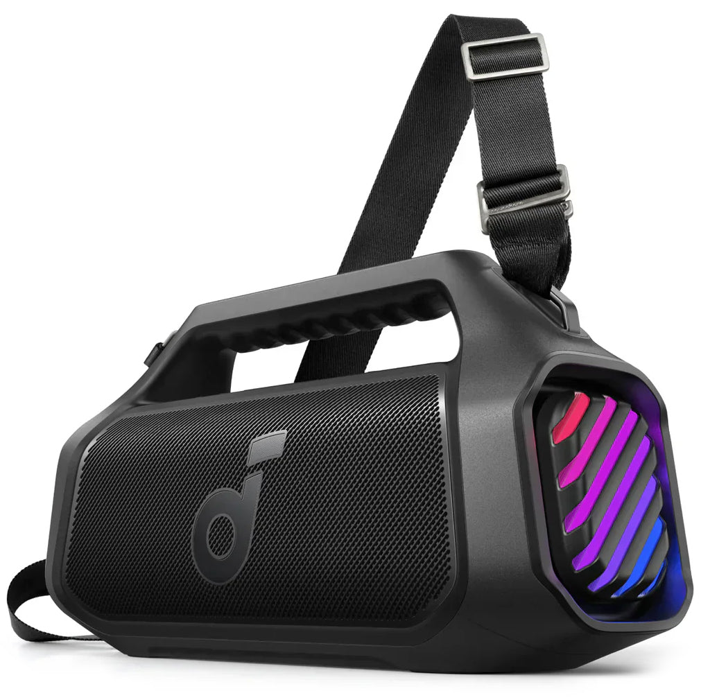 Tragbarer Bluetooth-Lautsprecher Anker SoundCore Boom 2 Plus, 140W, TWS, RGB, wasserdicht, Schwarz A3134011