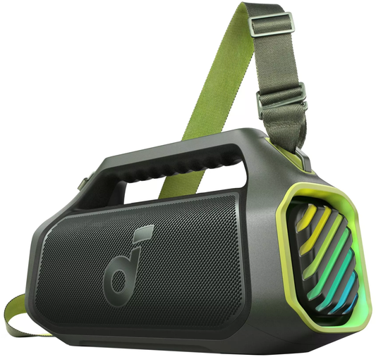 Tragbarer Bluetooth-Lautsprecher Anker SoundCore Boom 2 Plus, 140W, TWS, RGB, wasserdicht, grün A3134062