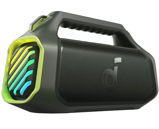 Tragbarer Bluetooth-Lautsprecher Anker SoundCore Boom 2 Plus Neue Version, 140W, TWS, RGB, Wasserdicht, Grün A3134062