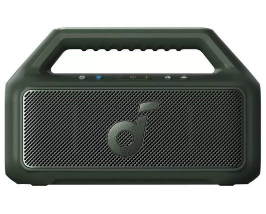 Tragbarer Bluetooth-Lautsprecher Anker SoundCore Boom 2 Neue Version, 80W, TWS, RGB, Wasserdicht, Grün A3138062
