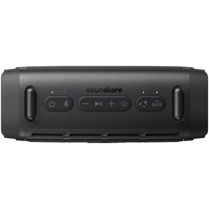 Tragbarer Bluetooth-Lautsprecher Anker SoundCore Boom 3i, 50W, RGB, wasserdicht, Schwarz D5100010