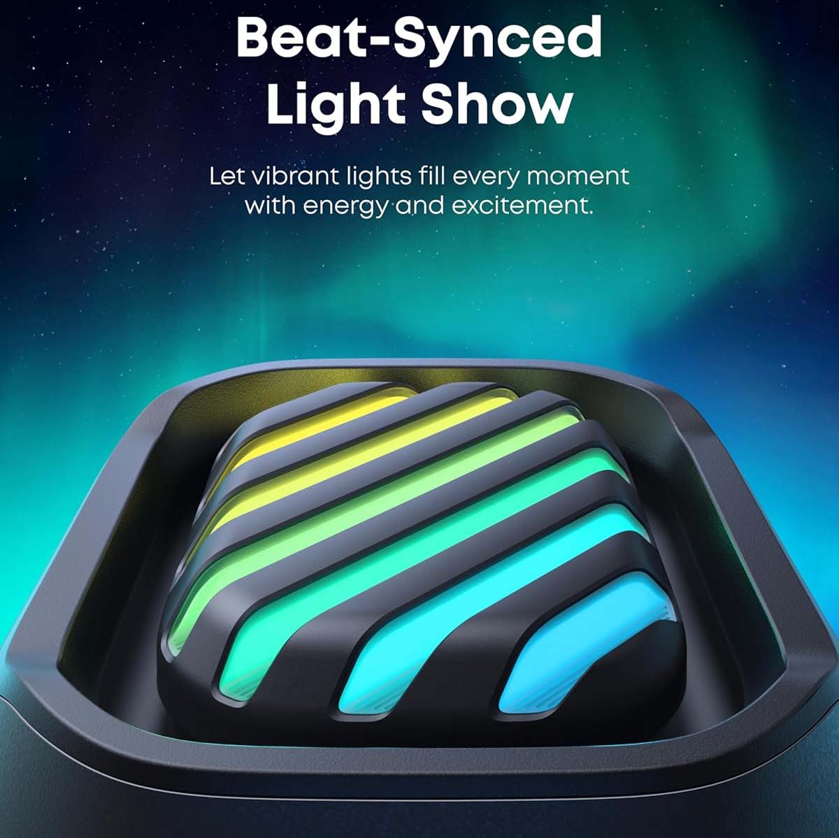 Tragbarer Bluetooth-Lautsprecher Anker SoundCore Boom 2 Pro, 140W, TWS, RGB, Wasserdicht, Schwarz A3134A11