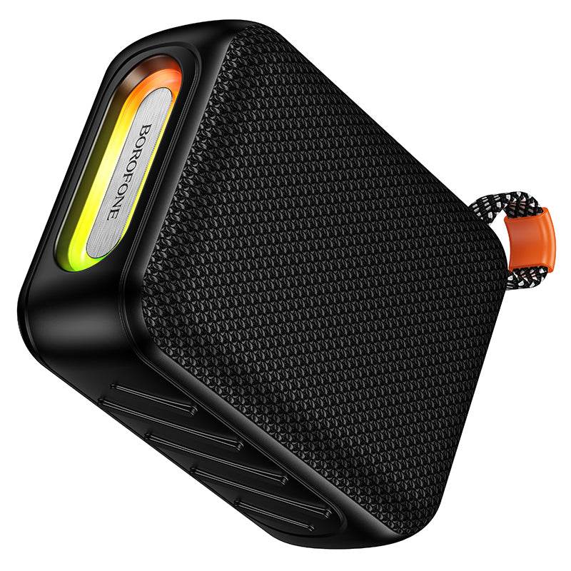 Borofone BR106 Felicitous tragbarer Bluetooth-Lautsprecher, 8 W, TWS, RGB, Schwarz